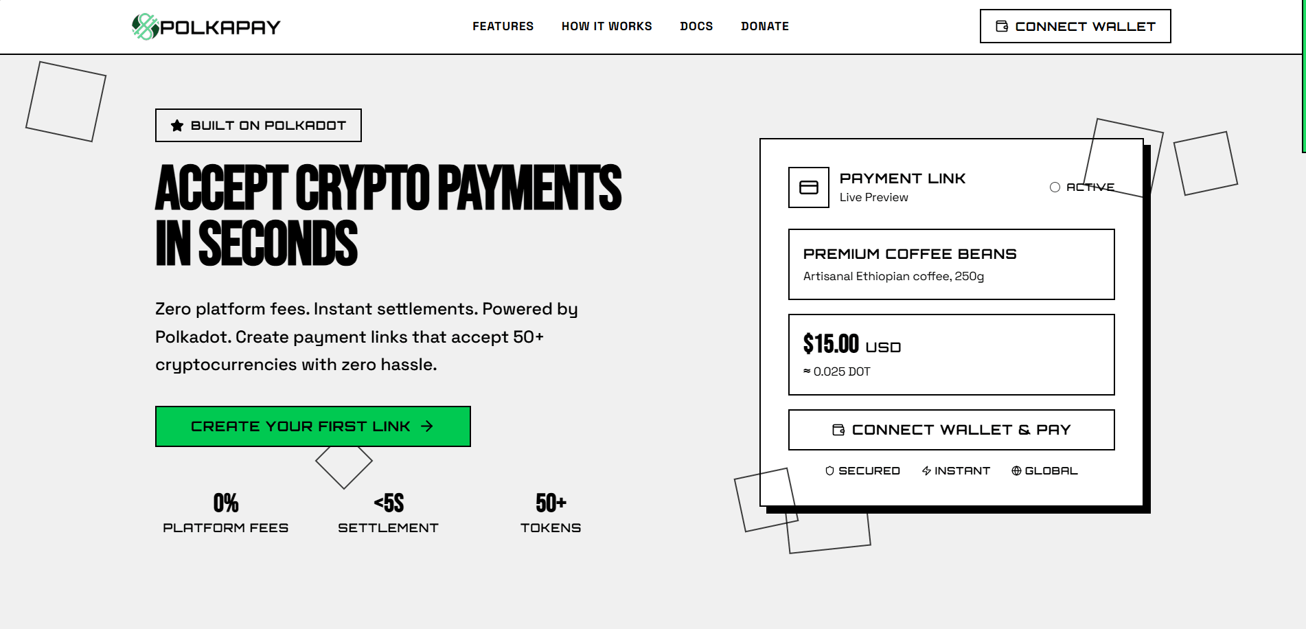 PolkaPay hero image